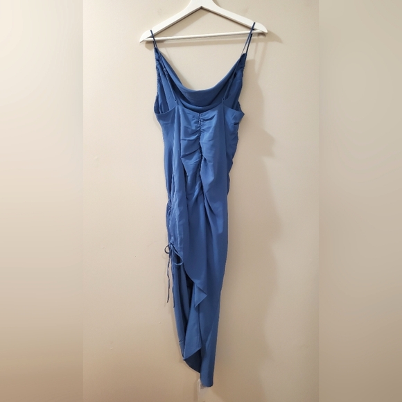 Abercrombie & Fitch - Asymmetrical Cinched Midi Dress - Size M  (NWT) - Picture 12 of 14